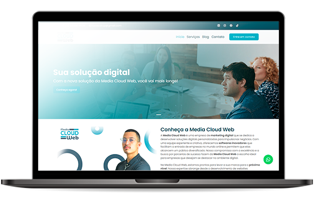 Conheça a plataforma de Sites da Media Cloud Web